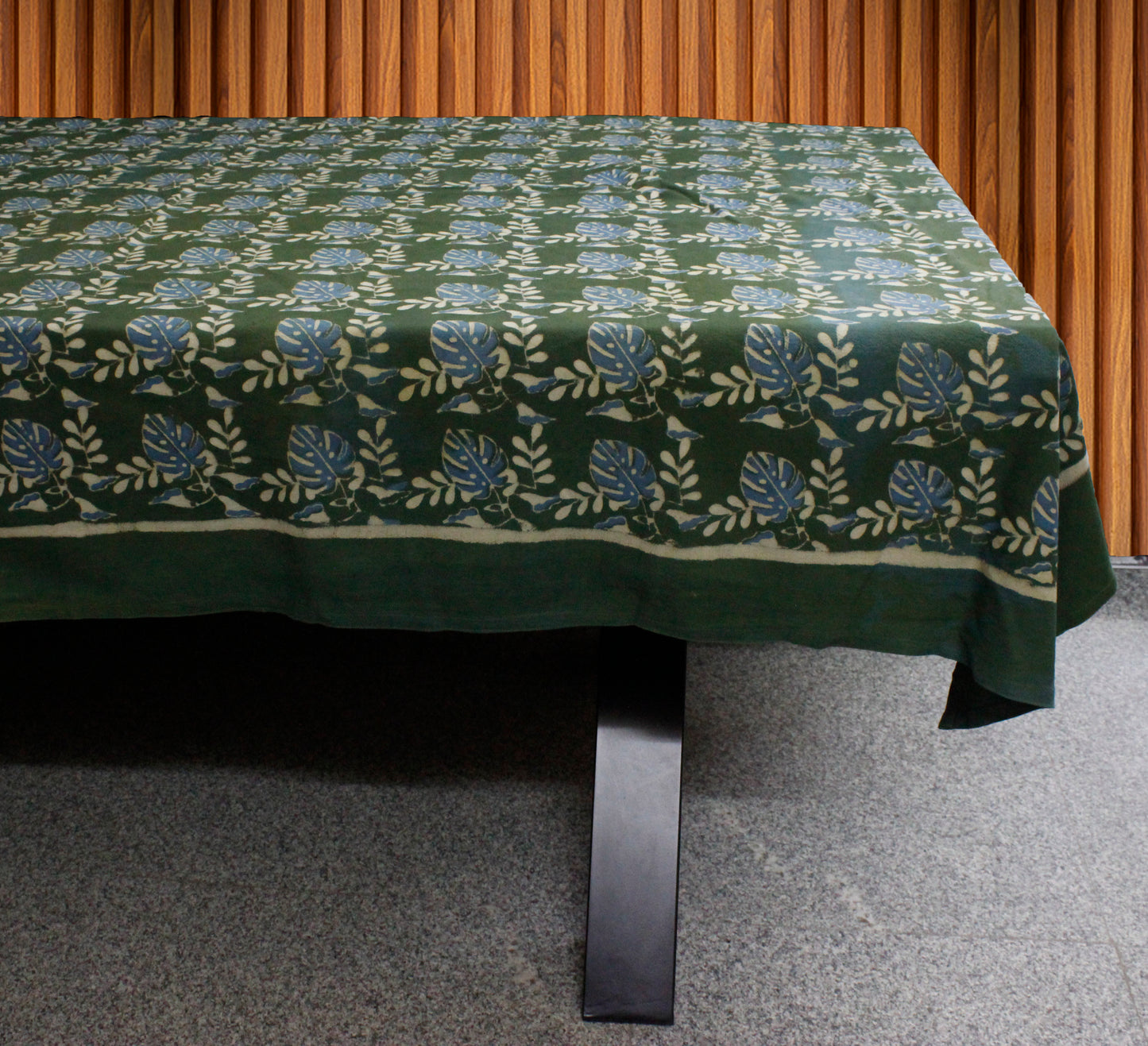Block printed table cloth