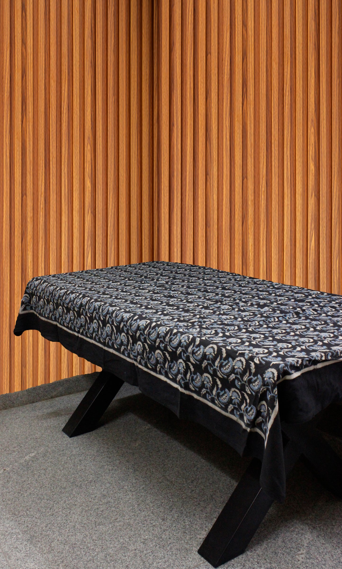 Block printed table cloth