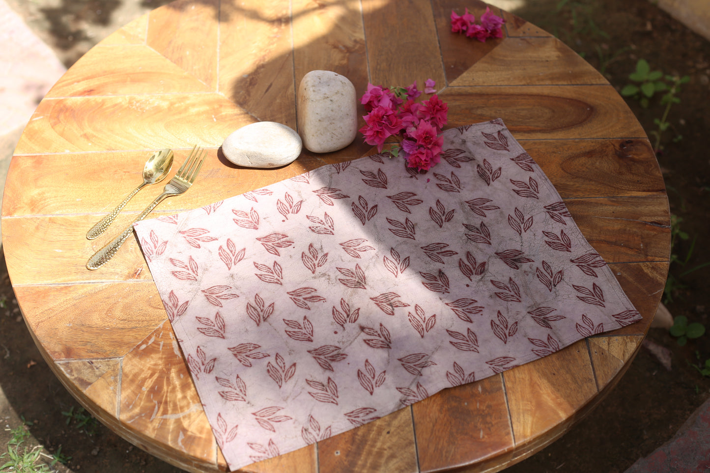 Block printed placemat