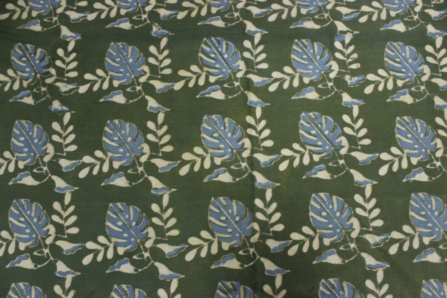 Block printed table cloth