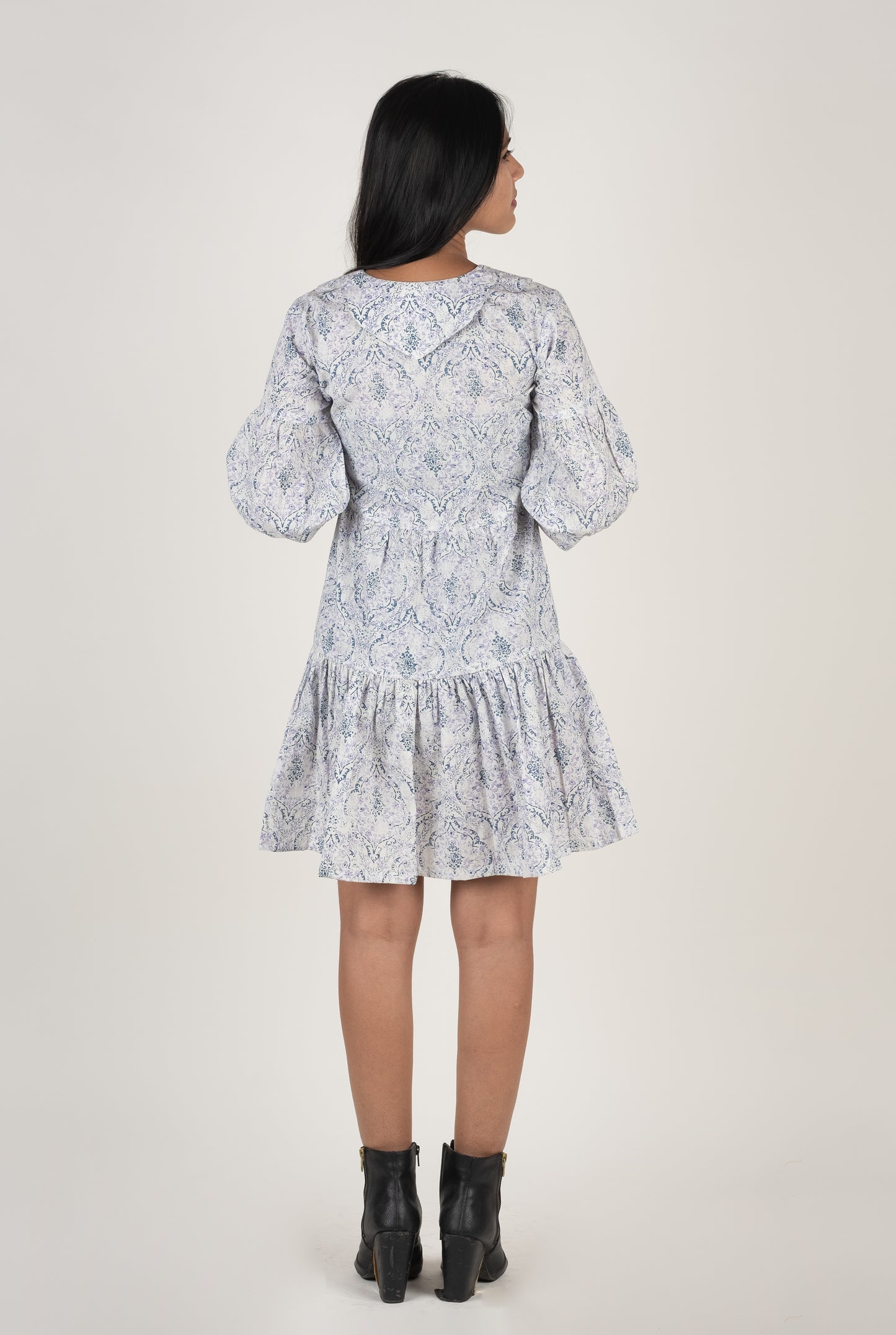 White Peterpan Collar Shirt Dress