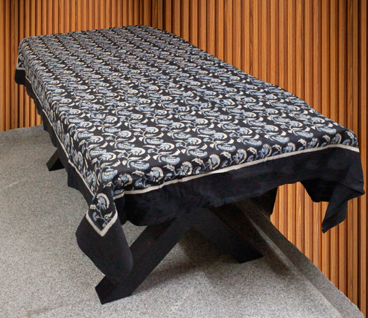 Block printed table cloth