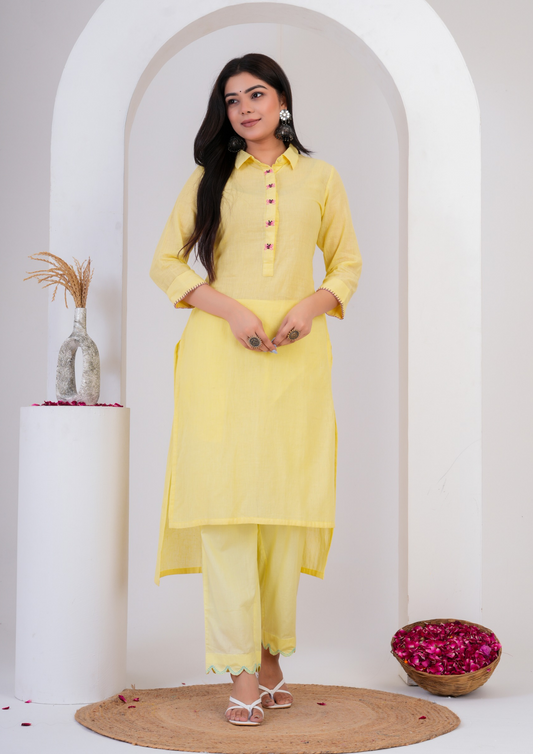 Up down straight kurta