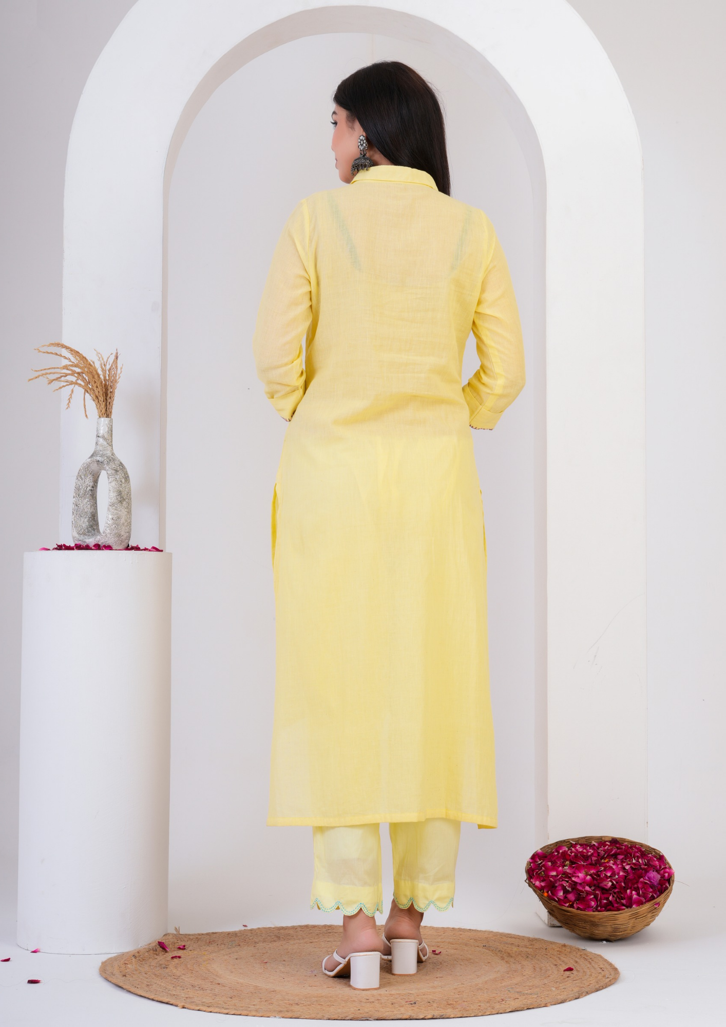 Up down straight kurta