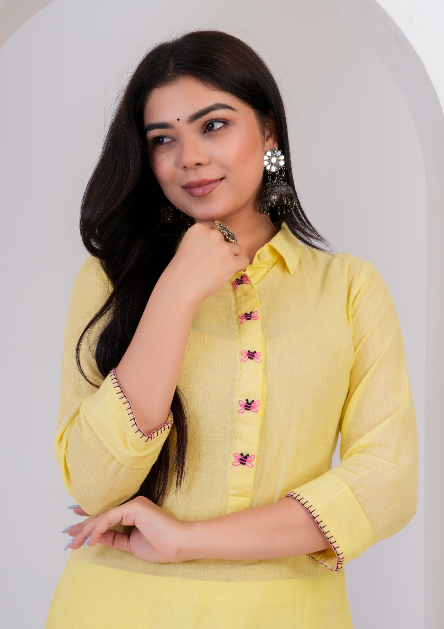 Up down straight kurta