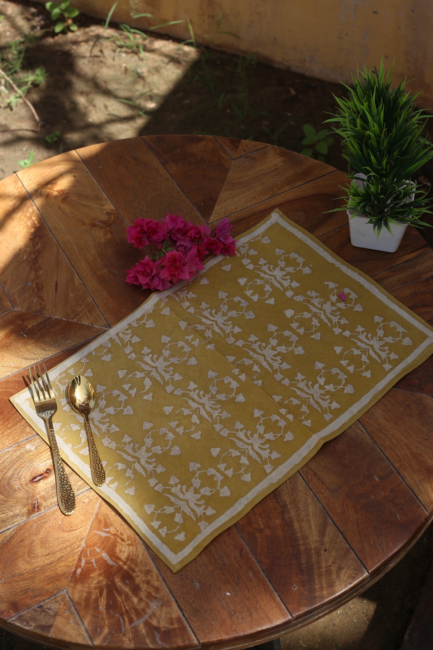 Block printed placemat