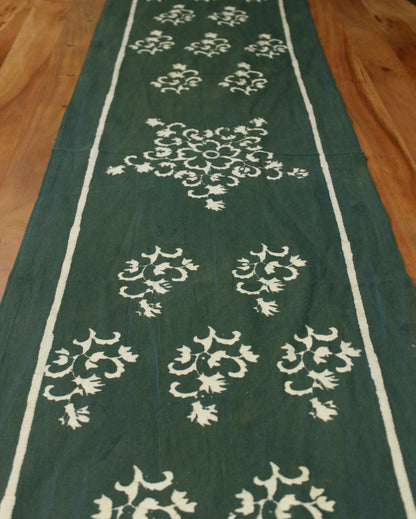 Block printed table runner