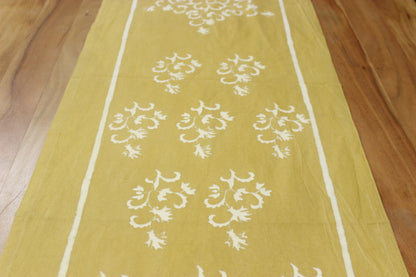 Block printed table runner