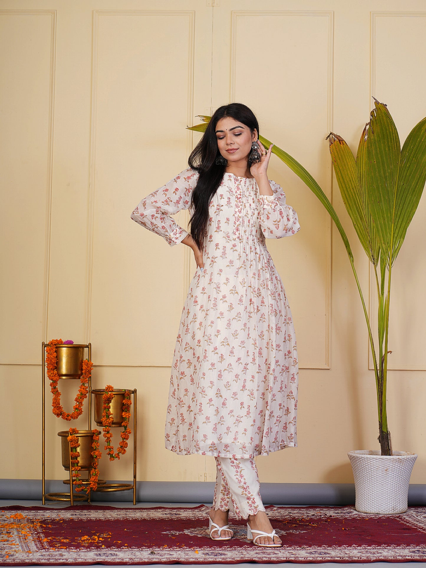 Floral kurta